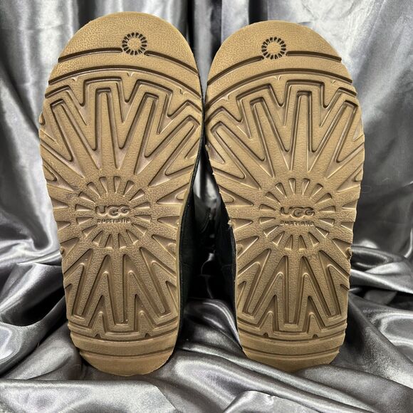 UGG Sutter Moto Boots Women’s 4 US / 34 EU Black Leather Buckle Zip #1969 Fall - Picture 14 of 15